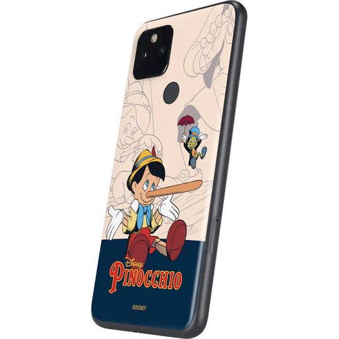 Disney Pinocchio and Jiminy Cricket Google Pixel 5a Skin